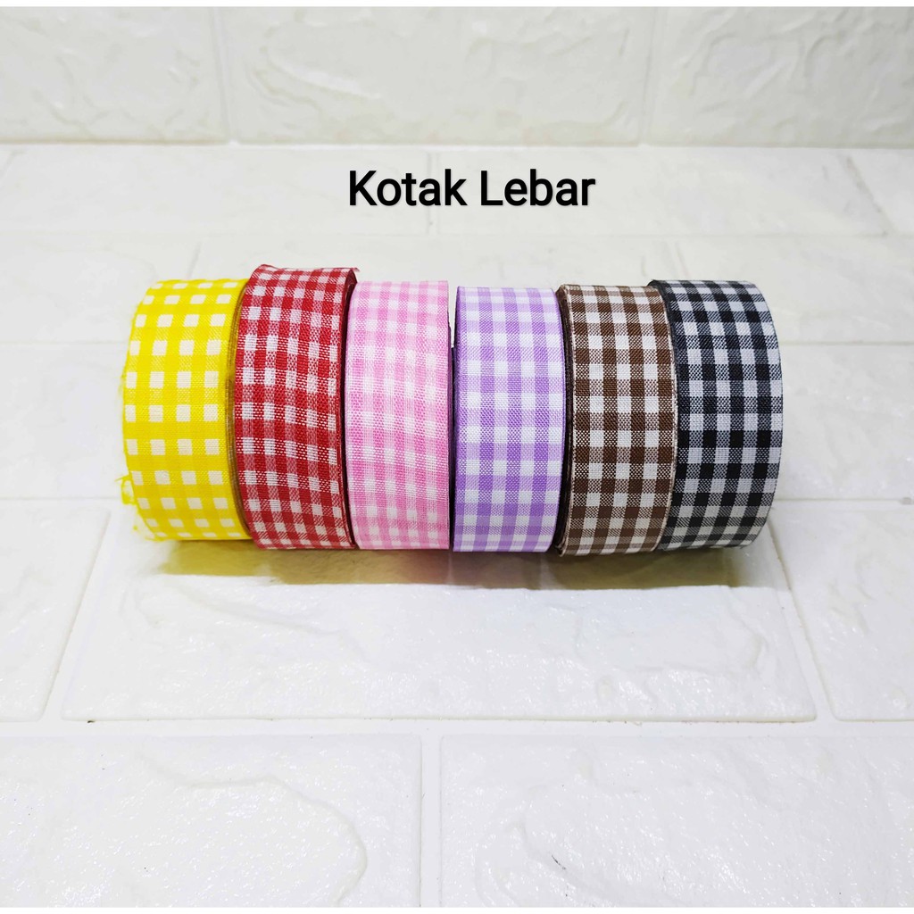 

PIta Kotak - Kotak 1 inch Pita Souvenir Kerajinan Tangan DIY
