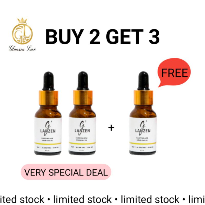 GLANZEN BUY 2 GET 3 SPECIAL DEAL ACNE SERUM