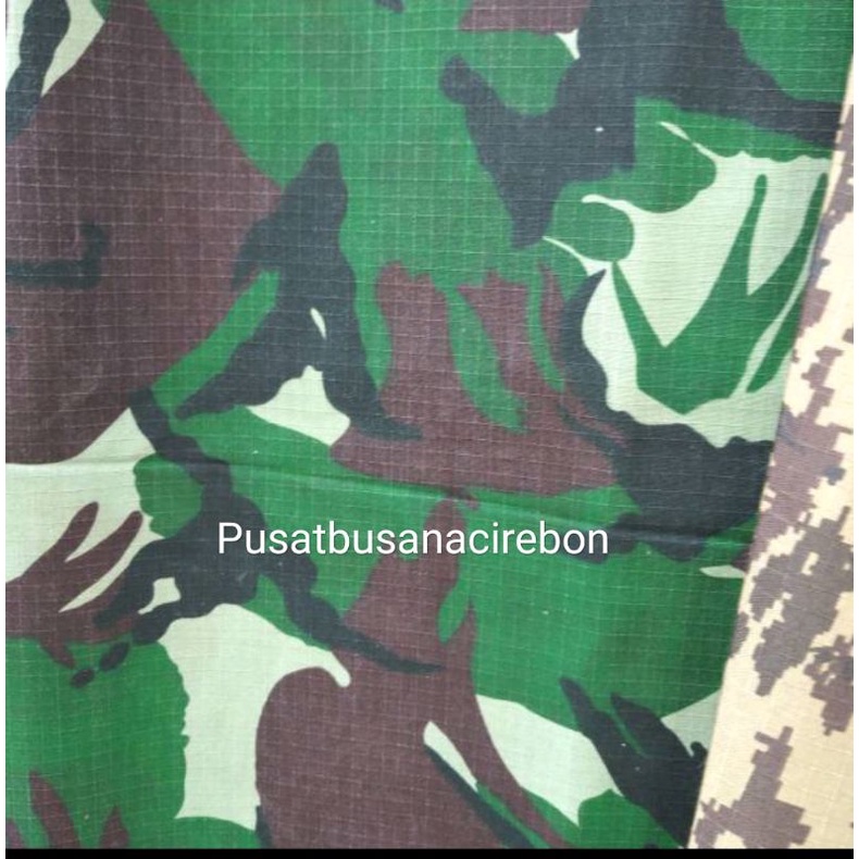 Kain loreng ripstok/ kain tebal tentara (per 0.5m)