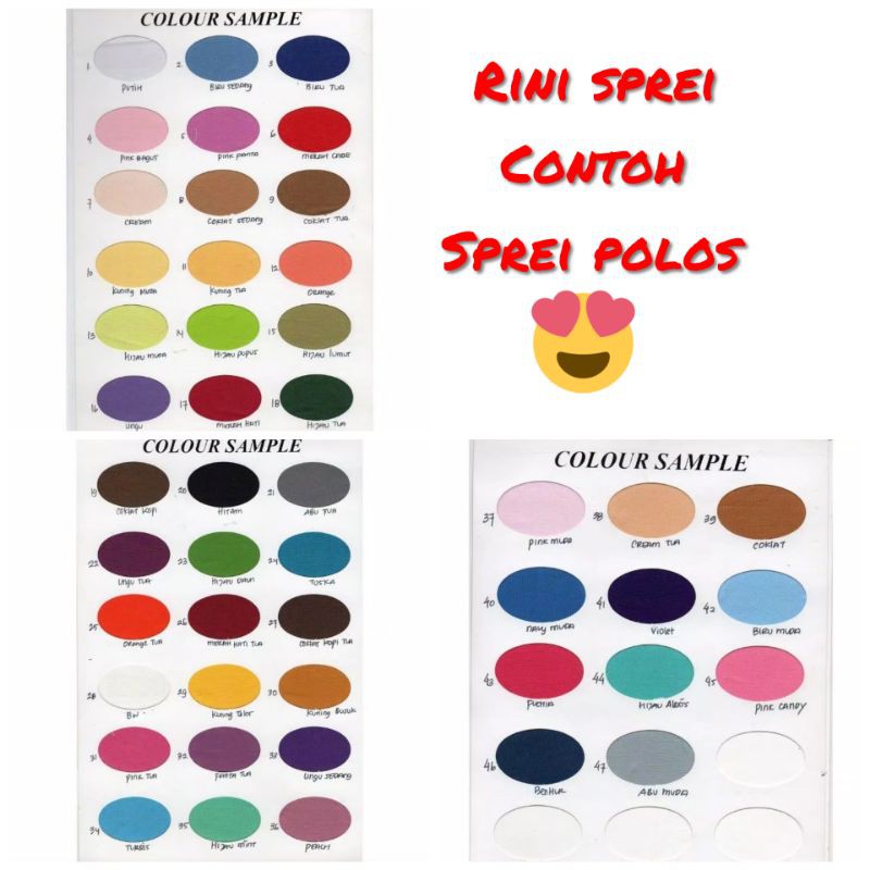 SPREI KATUN POLOS KATUN LOKAL UKURAN 200X200 180X200 160X200