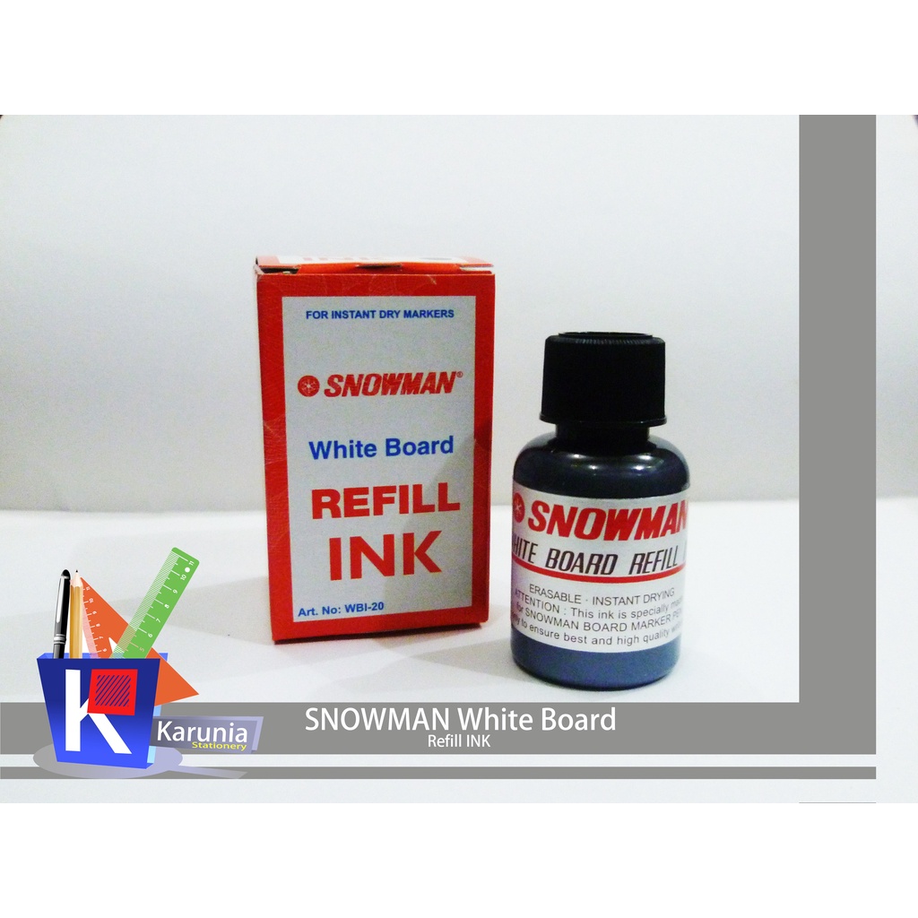 

Tinta Refill Spidol Snowman White Board