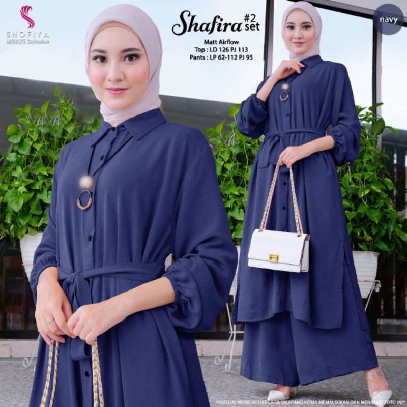 Setelan Wanita Jumbo Shafira #2 Set Original by Shofiya Bigsize / One Set Jumbo Premium Berkualitas-4