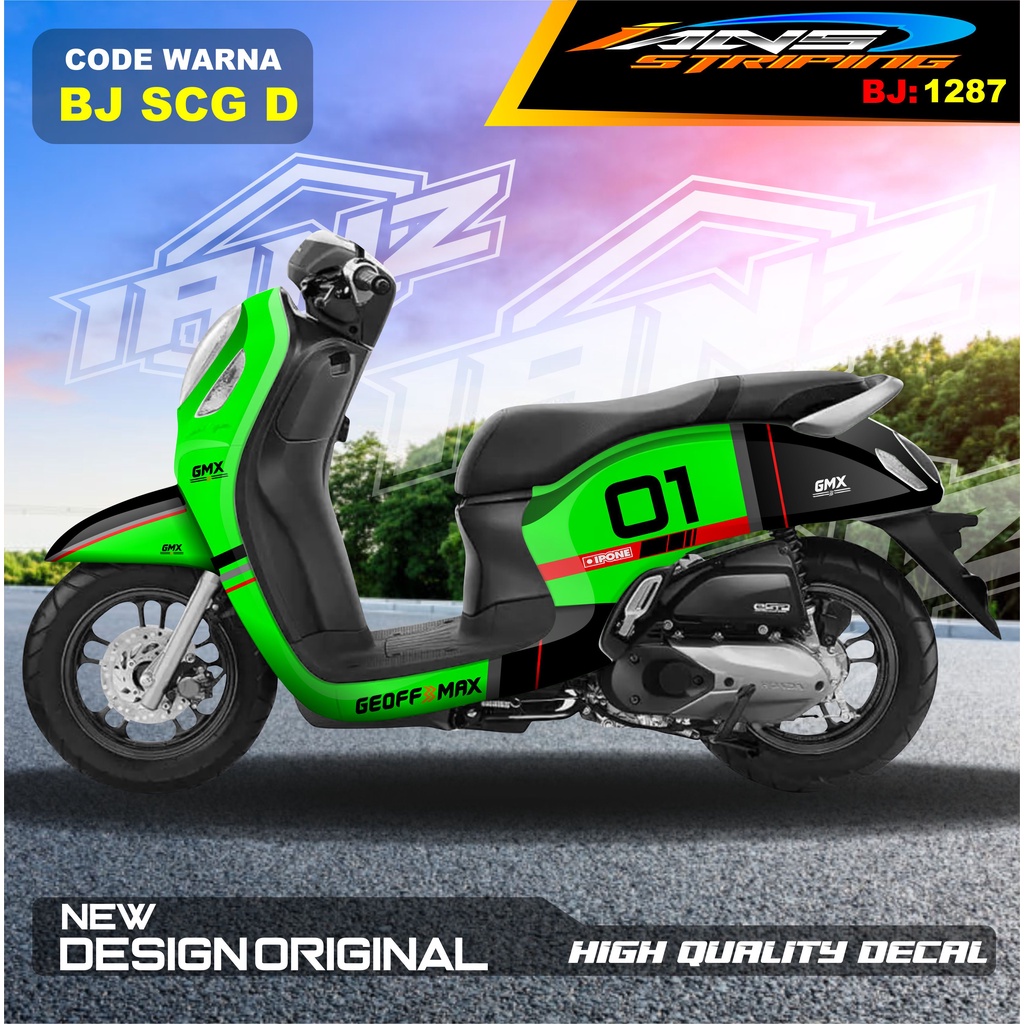 STICKER HONDA SCOOPY FULL BODY / STICKER VARIASI SCOOPY ELEGANT/ STICKER TERBARU