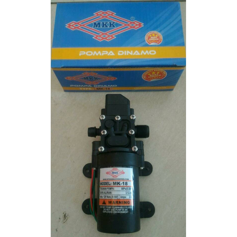 Dinamo Pompa Air DC 12 Volt MKK