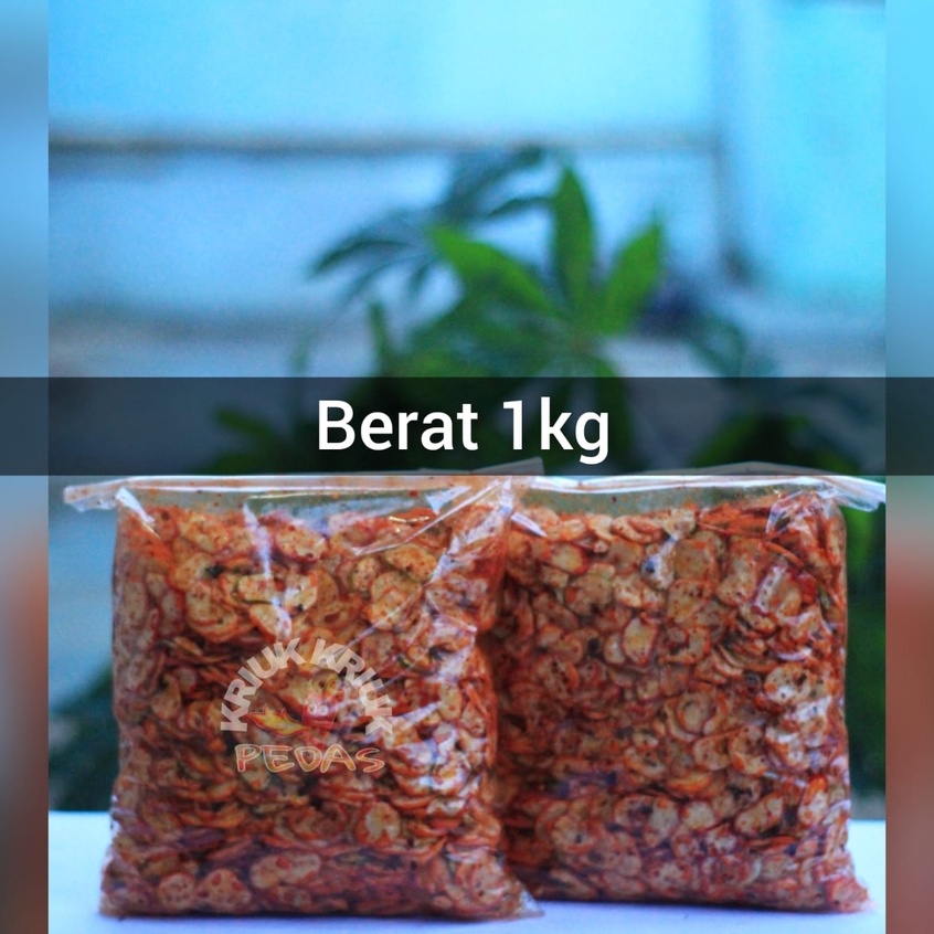 

Seblak kering kerupuk bawang pedas 1kg