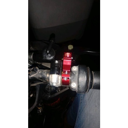 Breket dudukan spion cnc import kualitas markotop bahan bagus tebal universal motor yamaha honda dll