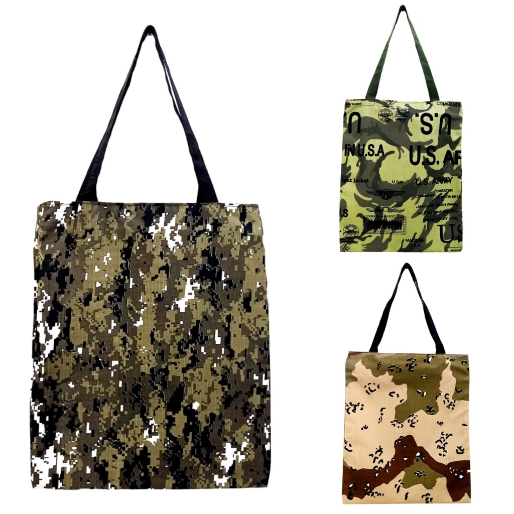 Totebag waterproof motif LORENG d600 | Kiiyoomii |