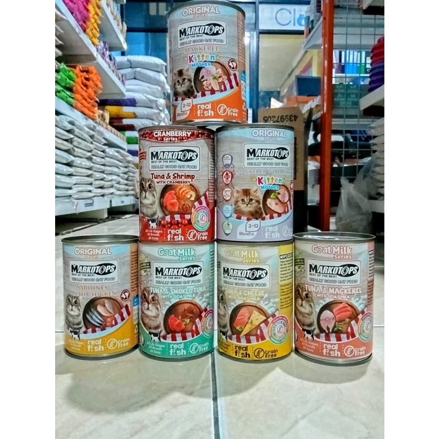 MARKOTOP Makanan Kucing Kaleng / Cat Wet Food Can - 400 Gram no lifecat, supercat, lofiecat