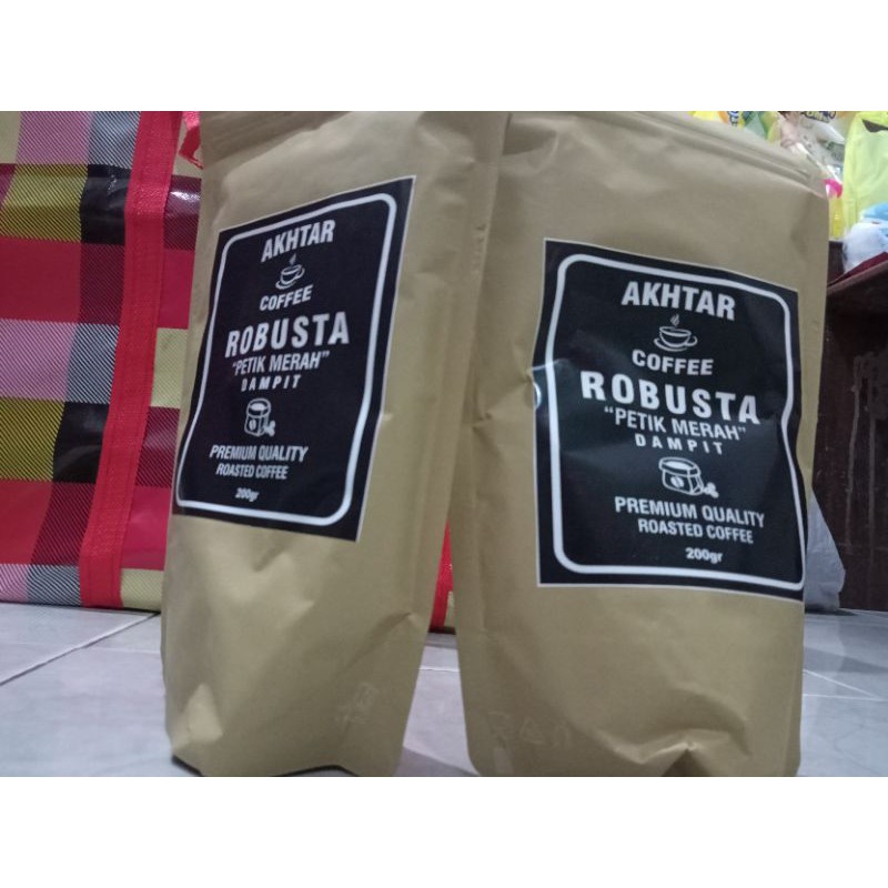 

kopi bubuk KOPI ROBUSTA dampit petik merah AKHTAR