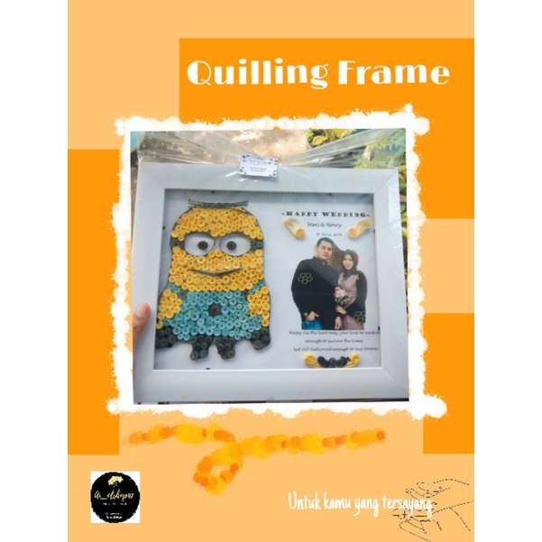 

Quilling Frame/Hadiah/Kado ulang tahun/handcraft/Paper quilling