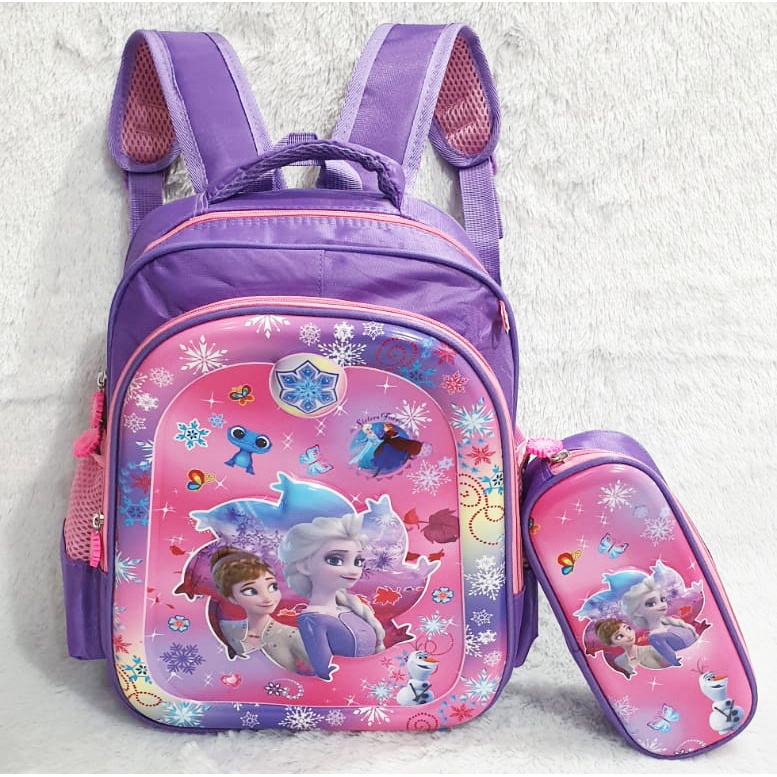 FREE KOTAK PENSIL TAS RANSEL ANAK SEKOLAH TK / SD PEREMPUAN GAMBAR KUDA PONY TIMBUL VALE TWO 14inch - 16inch