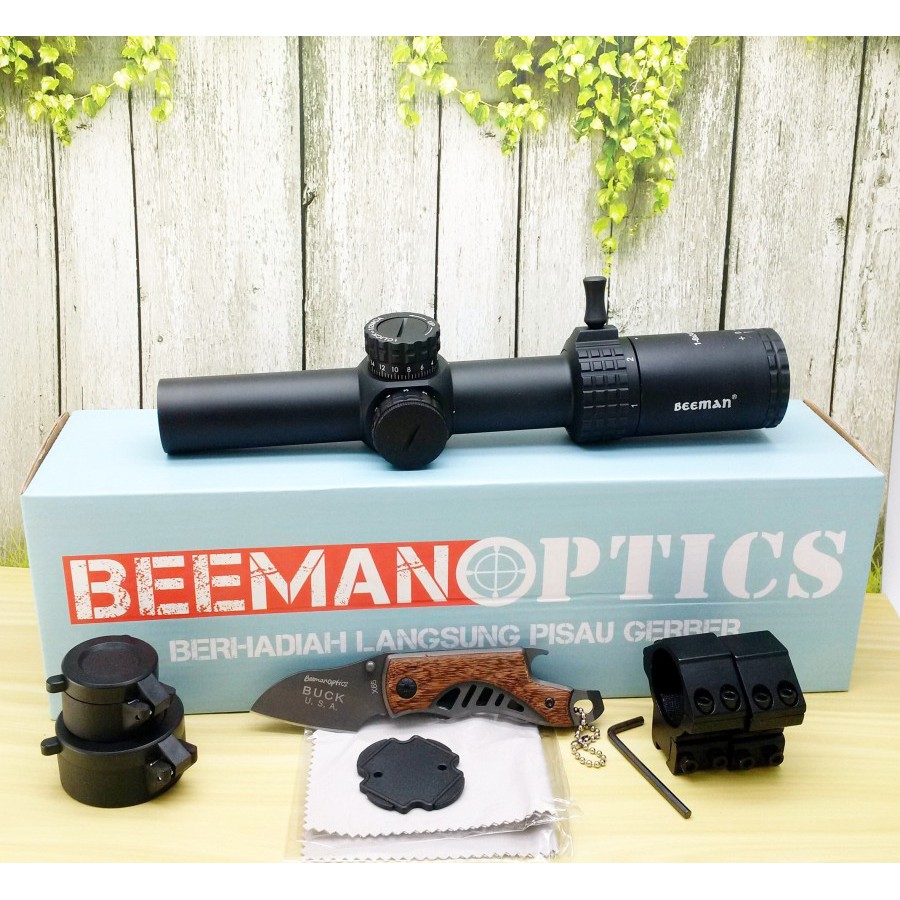 Telescope Beeman Optics 1-6x24 IR Black / Teleskop Buntung Beeman