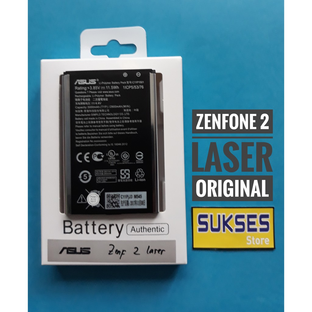 BATRE BATTERY BATERAI ASUS ZENFONE 2 LASER ORIGINAL 100%