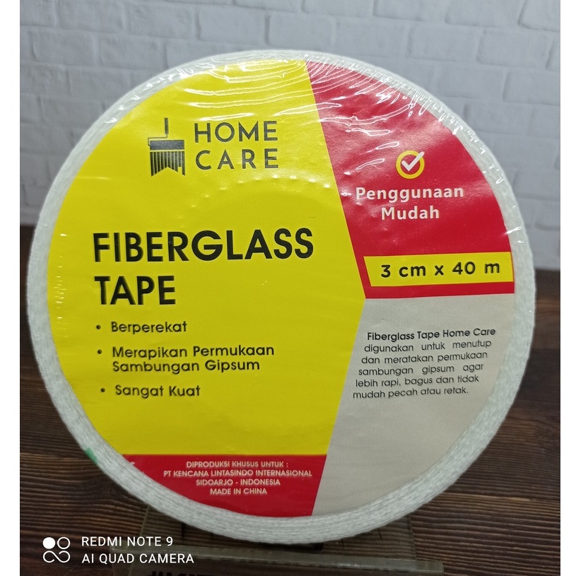 Isolasi/Lakban Gypsum GRC,Gypsum Tape,Fiberglass Tape 3x40m Homecare