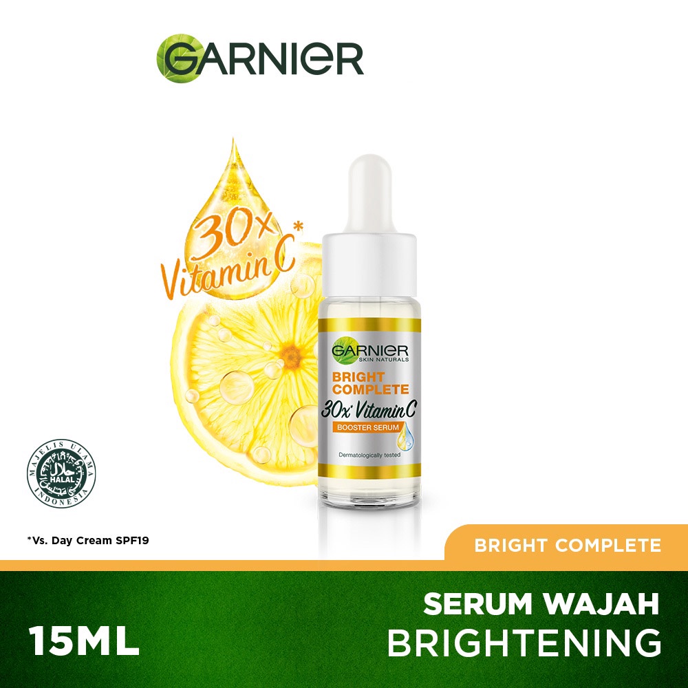 Garnier Light Complete Whitespeed Vitamin C 30X Booster Serum | Sakura White Hyaluron 30X Booster Serum 15ml - 7,5ml SACHET-Booster Serum 15mL