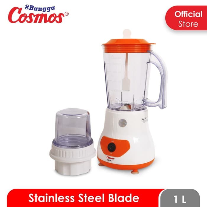 COSMOS Blender 2 Tabung Plastik 1 Liter CB 171P - Garansi 1 Tahun