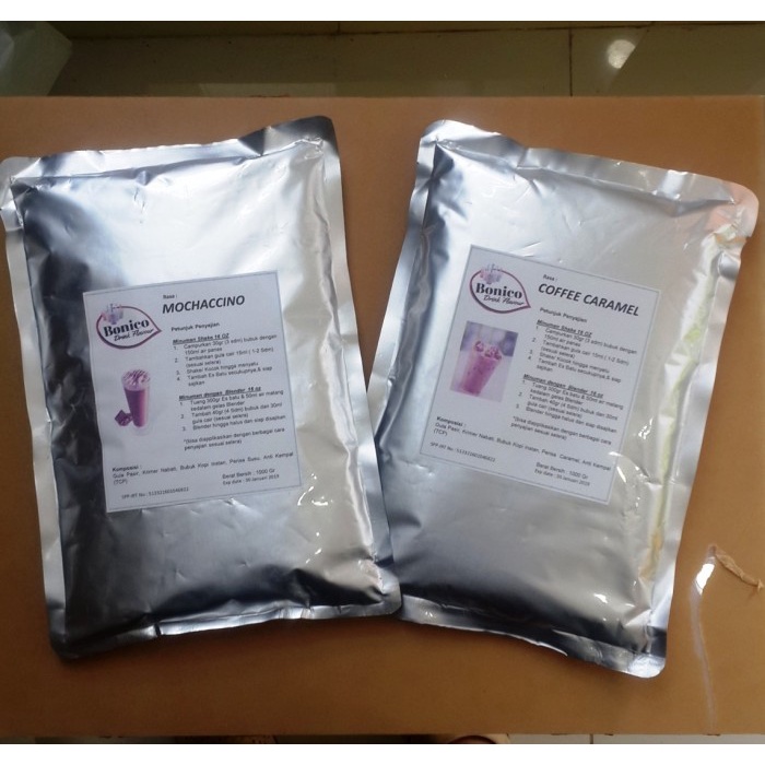 

B062D Bonico Greentea Latte Powder 1Kg Bubuk Minuman Green Tea Latee - Greentea Latte 054S