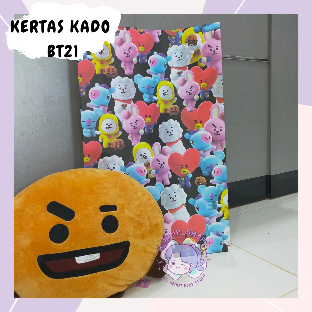 kertas kado bts bt21