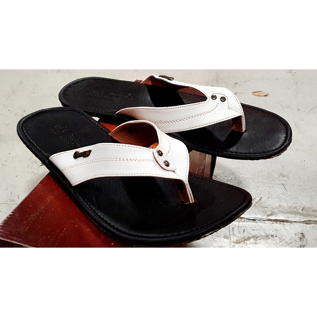 BELI 2 TETAP 1KG Sandal Kulit Pria Pakai Box Crony SCK Size 38-43 Sandal Pria Sandal SLIDE Sandal cowo