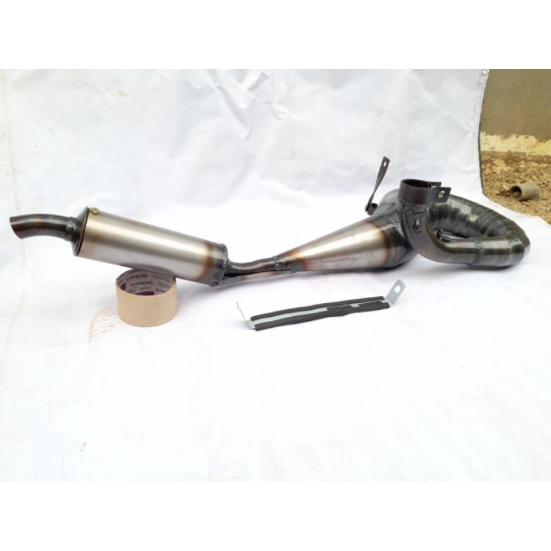 Terlaris !!! KNALPOT RACING VESPA  KANAN PX150, SUPER, EXCEL by R&R Pipes-Slencer Biasa