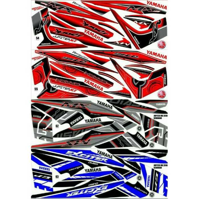 Sticker Striping Variasi Thailand Thailook Jupiter Mx Old/Lama-EXITER f7