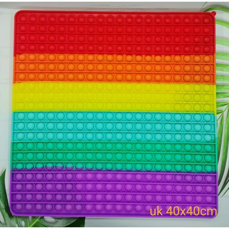 ♥️40CM♥️POP IT MEGA JUMBO KOTAK RAINBOW 40CM