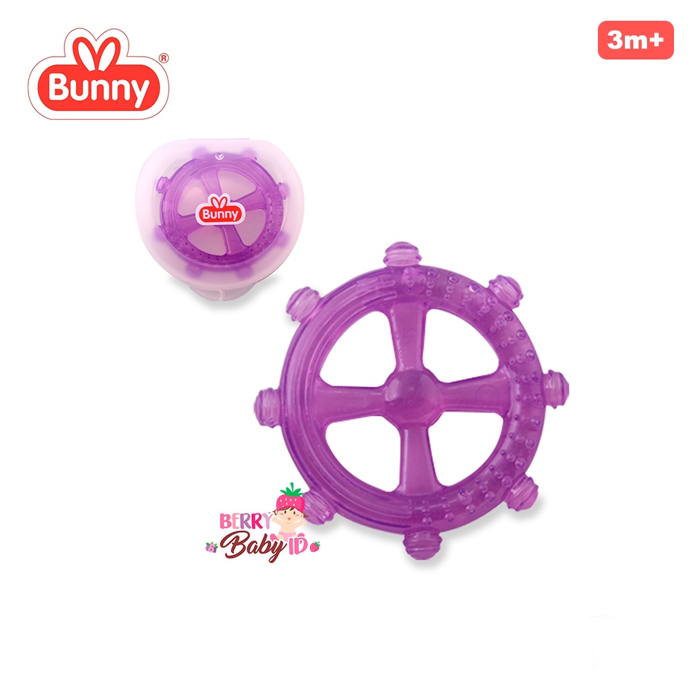 Lusty Bunny Mainan Gigitan Teether Water Filled Bayi Wheeler Free Wadah Berry Mart