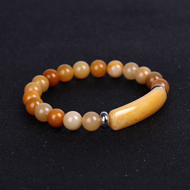 Gelang Chakra Agate Onyx Lapis Lazuli Elastis Ukuran 8mm Untuk Pria Dan Wanita