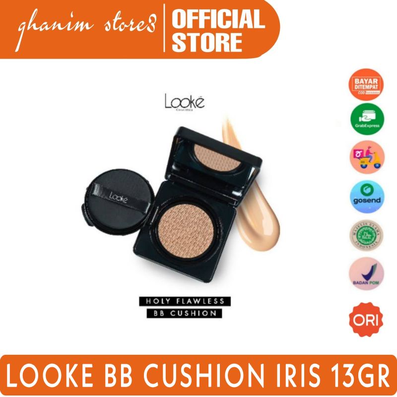 Looke BB Cushion Iris 13g Original / Looke Holy Flawless BB Cushion Iris / Bedak Looke / Looke Cosme