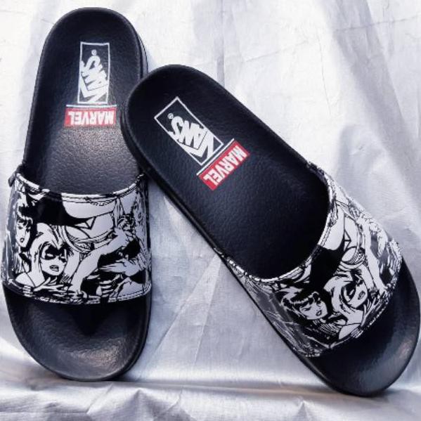 vans x marvel slide on