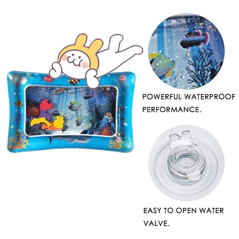 Matras air bayi mainan main anak Baby Kids Water Play Mat playmat Mainan edukatif edukasi /PVC Soft