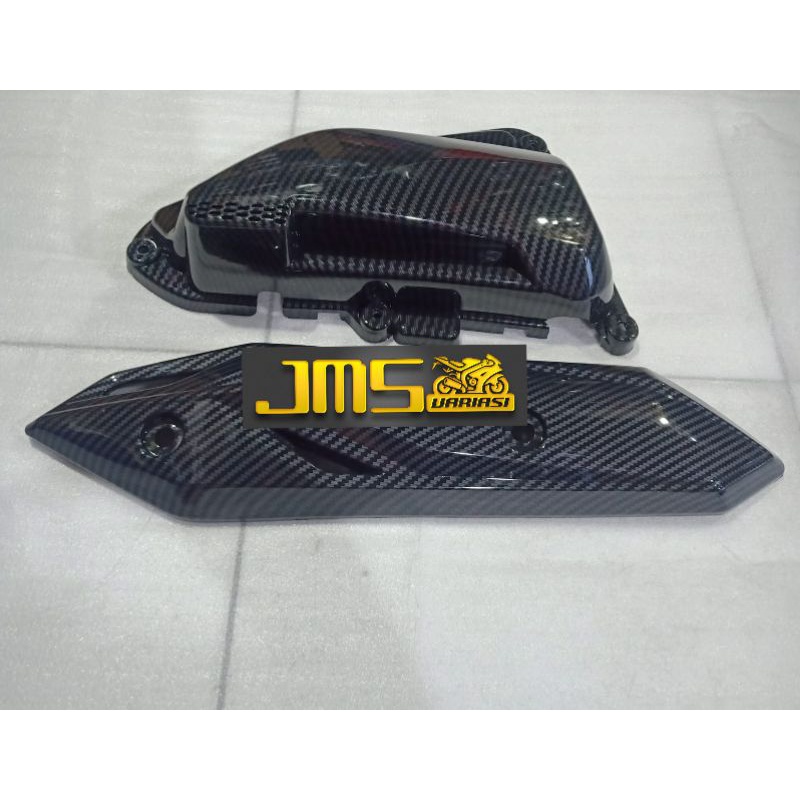 cover tutup carbon filter hawa plus knalpot beat deluxe 2020 beat street 2020 genio Scoopy 2020 zoro pnp