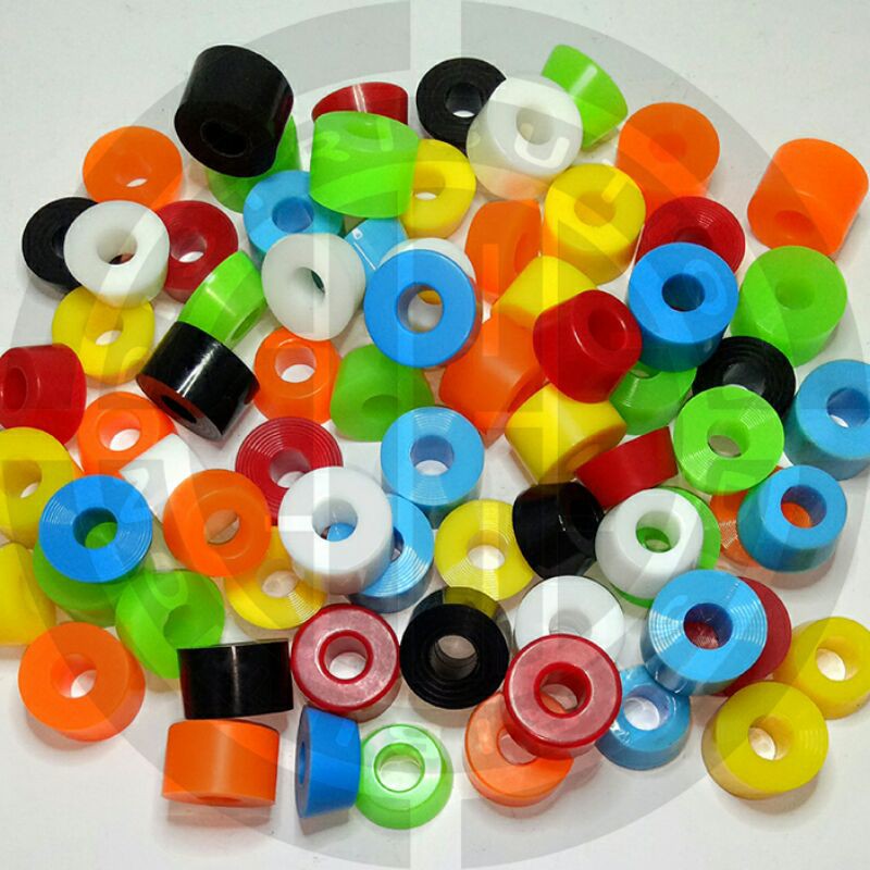 BUSHINGS Skateboard (4pcs = 2pcs Cylinder-Shaped, 2pcs Cone-Shaped)