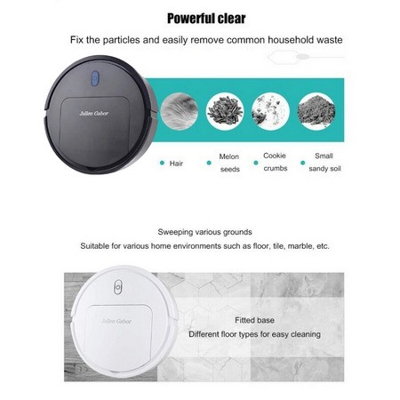 WS0013 Robot Pembersih Lantai / Vakum Cleaner Jallen Gabor / Sweeping Robot / Vacum Cleaner