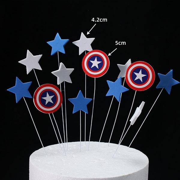 

Figure Captain America 2 Bahan Kue 10cm Kue Birthday Dekorasi Kue New