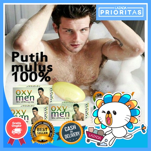 Sabun Mandi Pemutih Badan Pria OXY MEN ORIGINAL