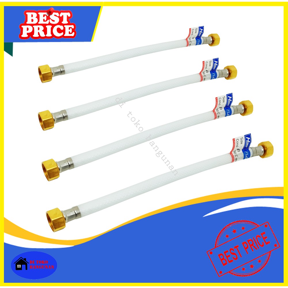 Selang Anyam Flexibel 30 40 50 60 Cm - Selang Toilet