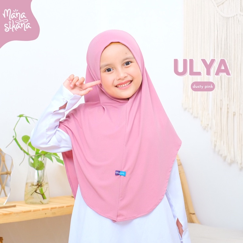 MANASIKANA Ulya Jilbab Anak Instan Jersey Couple Bergo