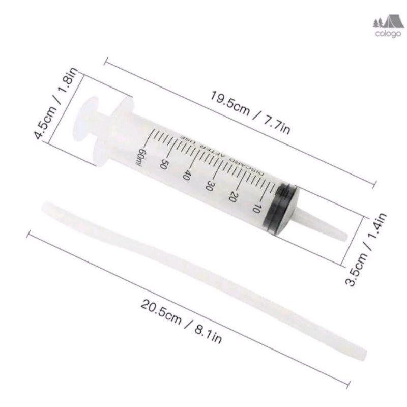 suntikan | syringe | Alat Suntik pembersih hidung sambungan ( 60 Ml )