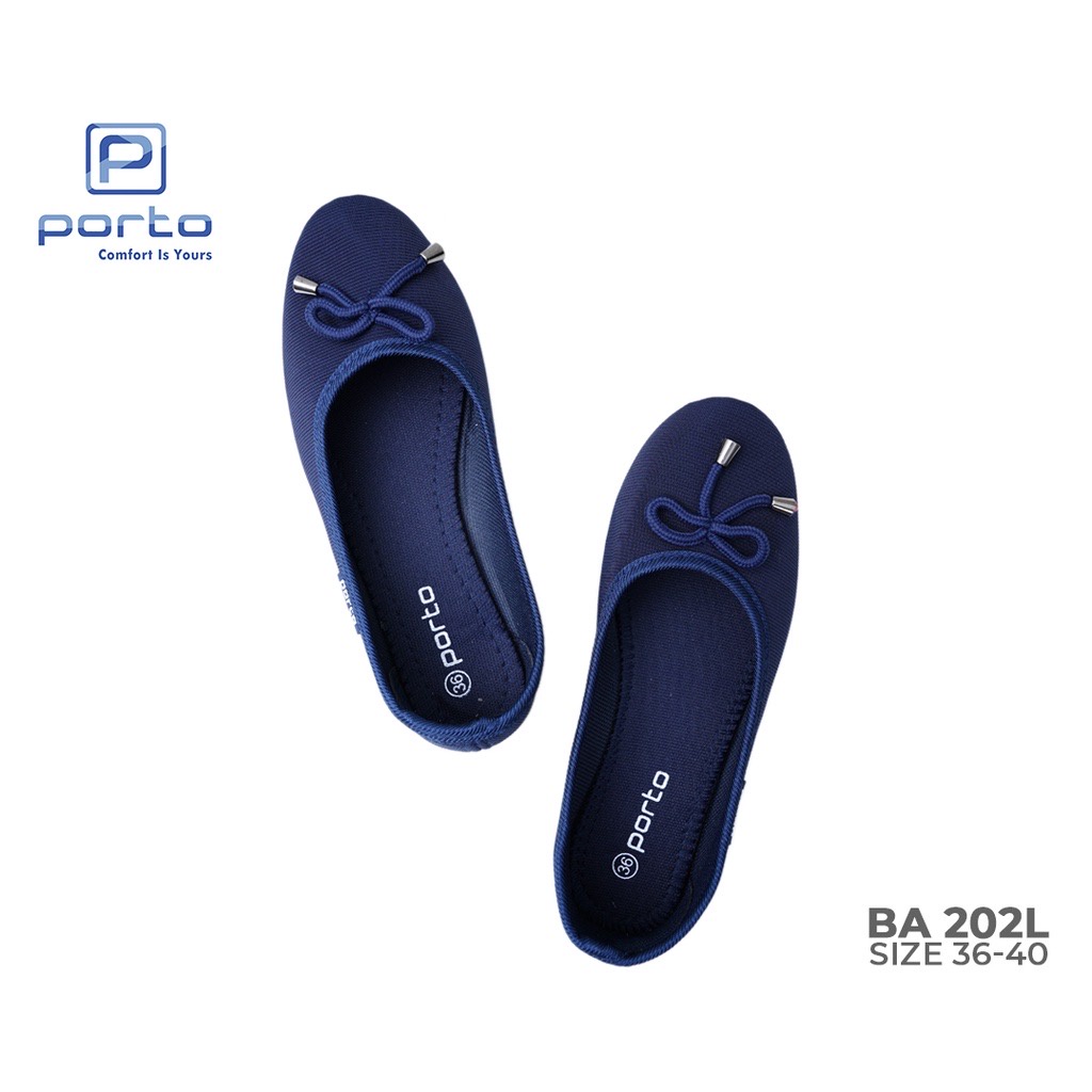 Sepatu Flatshoes Wanita Balet Korea Terbaru Porto BA202L