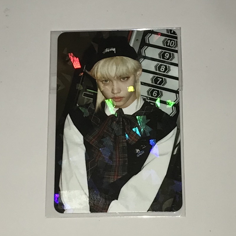 pc photocard felix glitter christmas evel