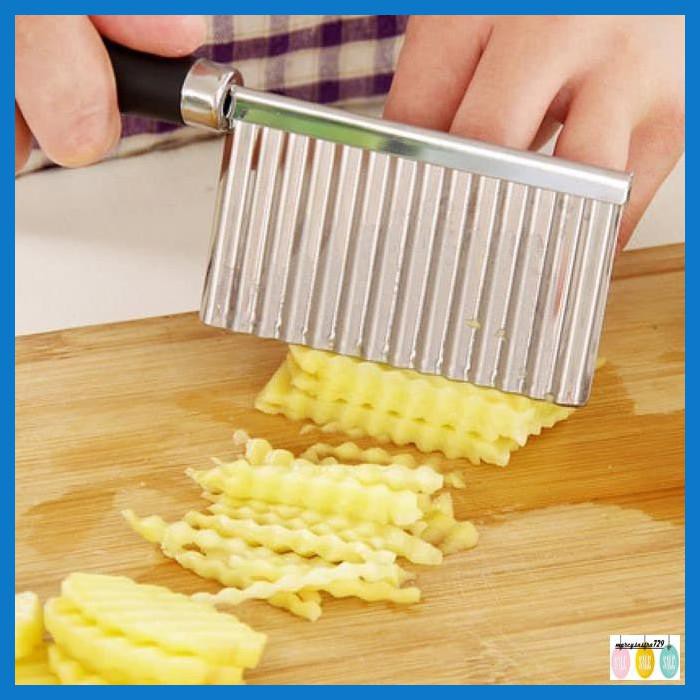 

GNOTOMEP- AY PISAU BUAH KENTANG TIMUN WORTEL ACAR KERIPIK WAVE SLICER -ASLII.