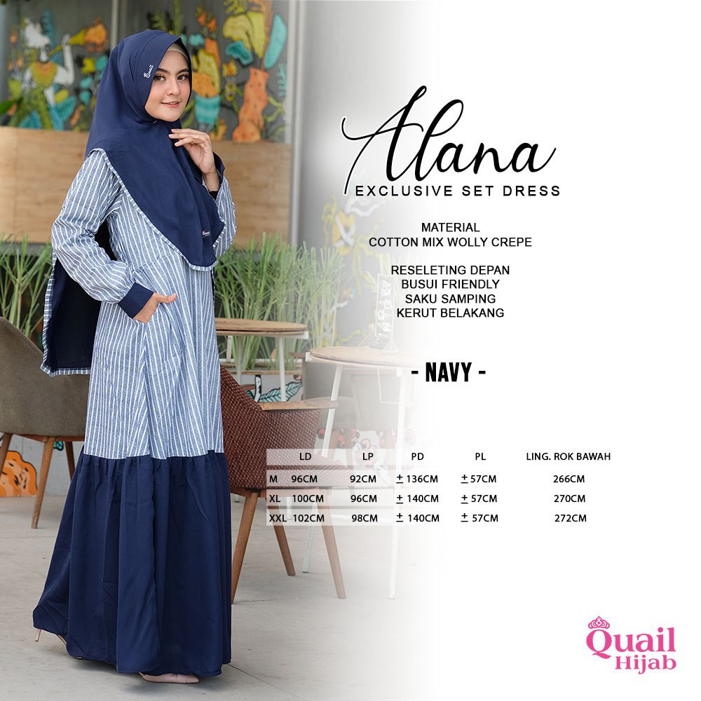 Gamis set Alana Original by Quailijab