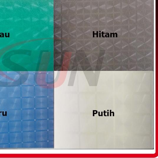 ➢ Fiber Pagar Plastik model 3D Dimesi Biru putih hitam Hijau per meter ➳