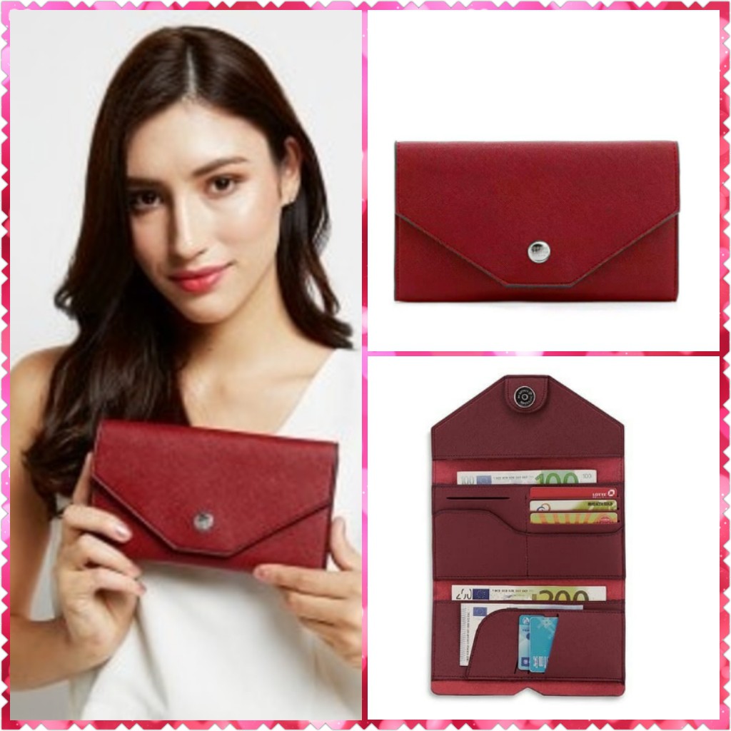 DOMPET PROMO SOPHIE MARTIN DOMPET PANJANG MERAH LIPAT