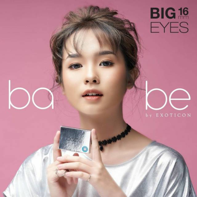 [FREE LENSCASE] SOFTLENS BABE 16MM BIG EYES NORMAL BY EXOTICON