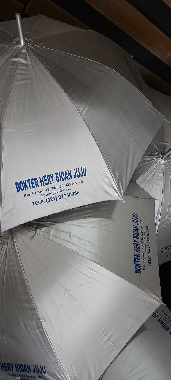 Payung Standart | Payung Dewasa | Payung Gagang J | Payung Custom | Payung Silver