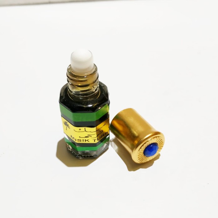 Parfum Minyak Wangi Misik Turki Hitam Kemasan Botol Roll On Paling Antik KF