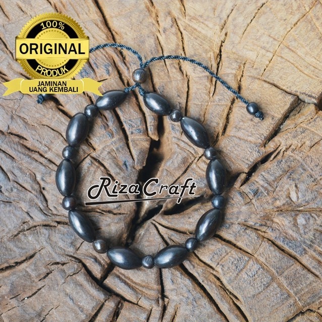 Gelang Pria Wanita Kayu Kokka Kaukah Kokah Asli Turki Arab Mekah Hitam