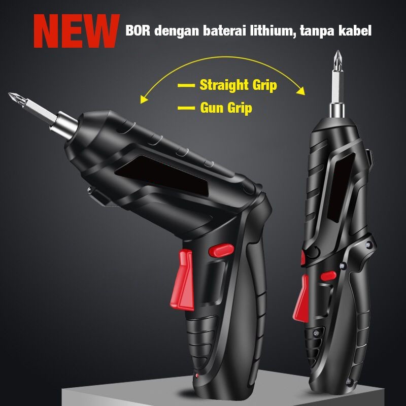 Bor Mesin Elektrik Drill Bor Tangan Listrik 25in1 Cordless Impact Drill Mini Mesin Bor Portable 36v Recharge